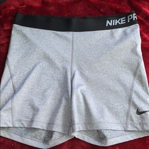 Nike Pro Dri-fit Spandex biker shorts: Grey